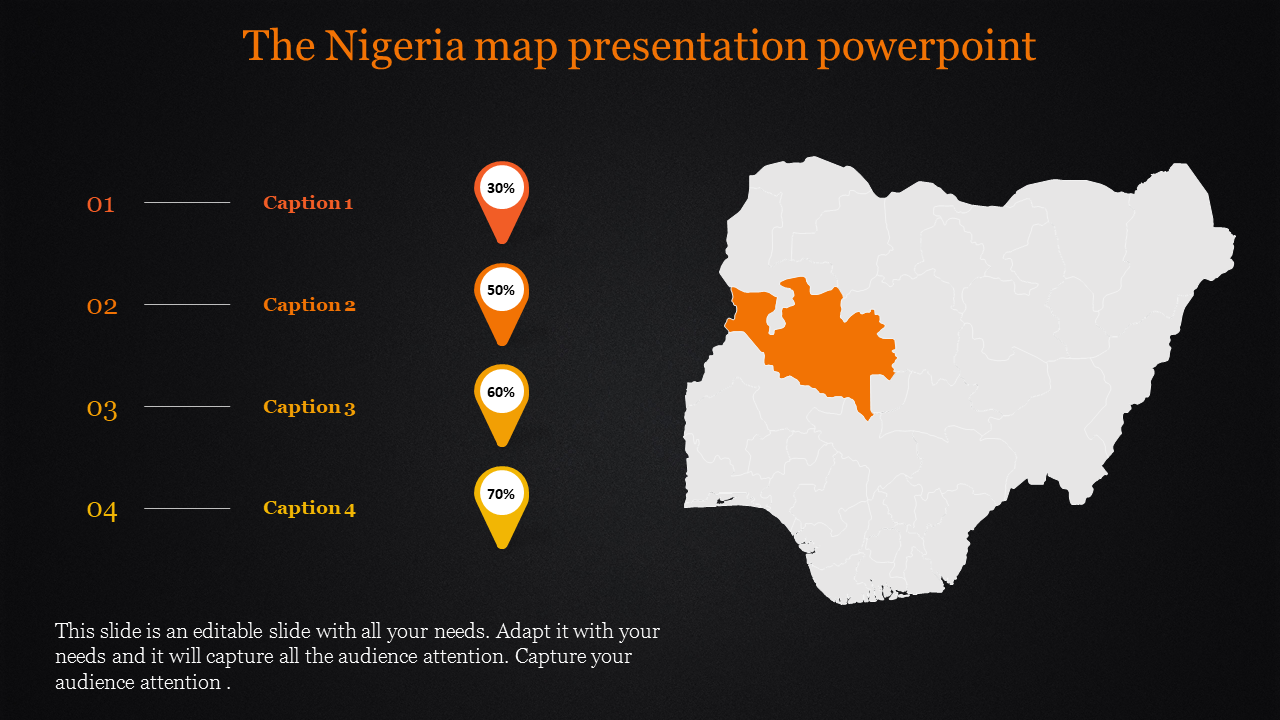 map presentation powerpoint-The Nigeria map presentation powerpoint